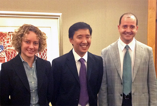 CQT Principal Investigators Stephanie Wehner, Alexander Ling and Valerio Scarani.