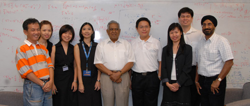 Photo of CQT staff meeting Singapore President S. R. Nathan