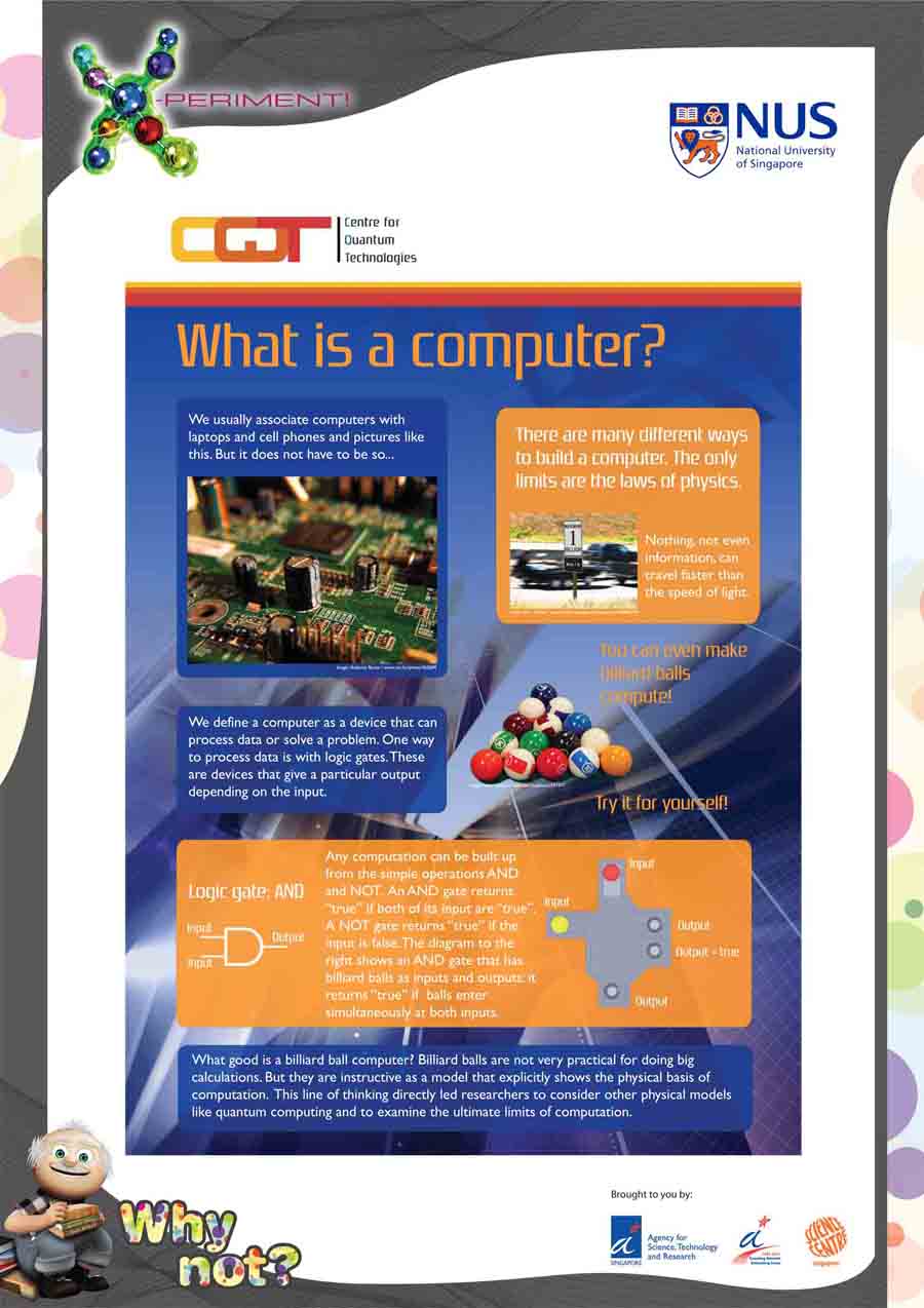 CQT Xperiment poster: What is a computer?