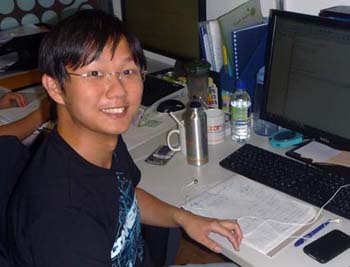 Colin Teo, a PhD student at the Centre for Quantum Technologies at the National University of Singapore.