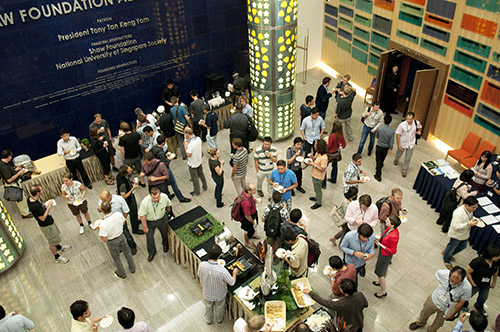 Crowd attends quantum cryptography conference QCRYPT 2012 in Singapore.