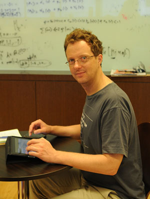 Photograph of Scientific American writer and editor George Musser at the Centre for Quantum Technologies in Singapore.