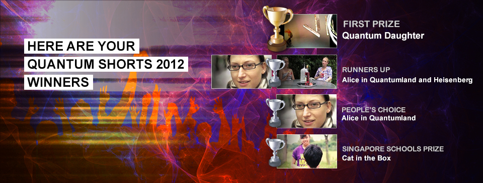 Winners of the Quantum Shorts film competition 2012