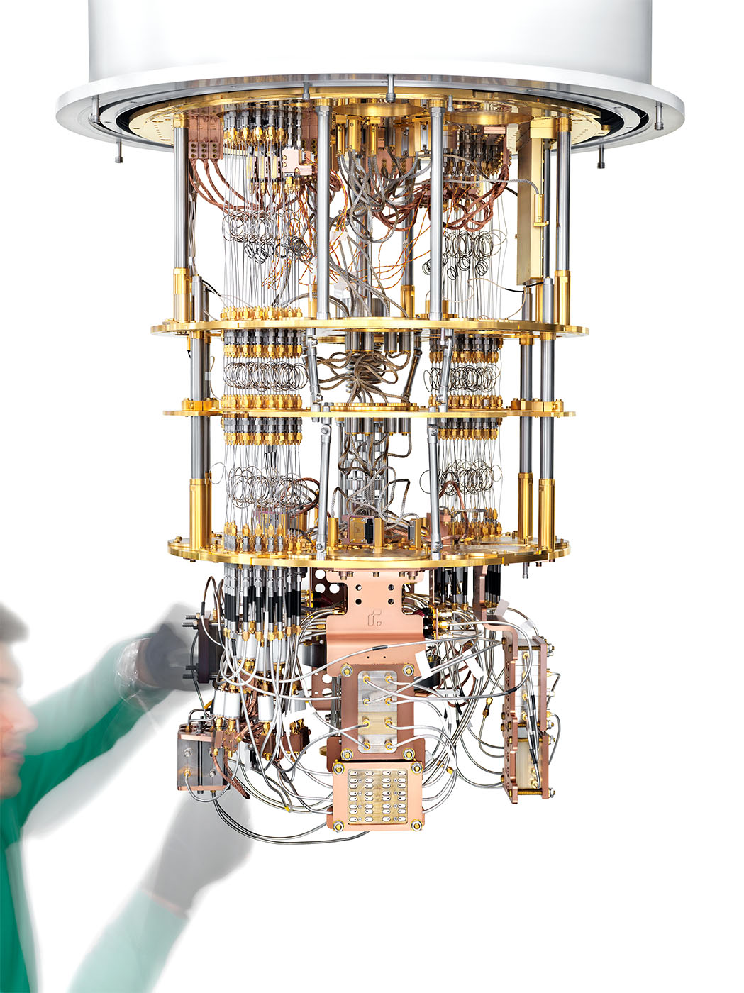 Picture of Rigetti quantum computer hardware